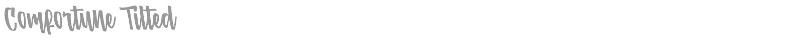 Comfortune font preview